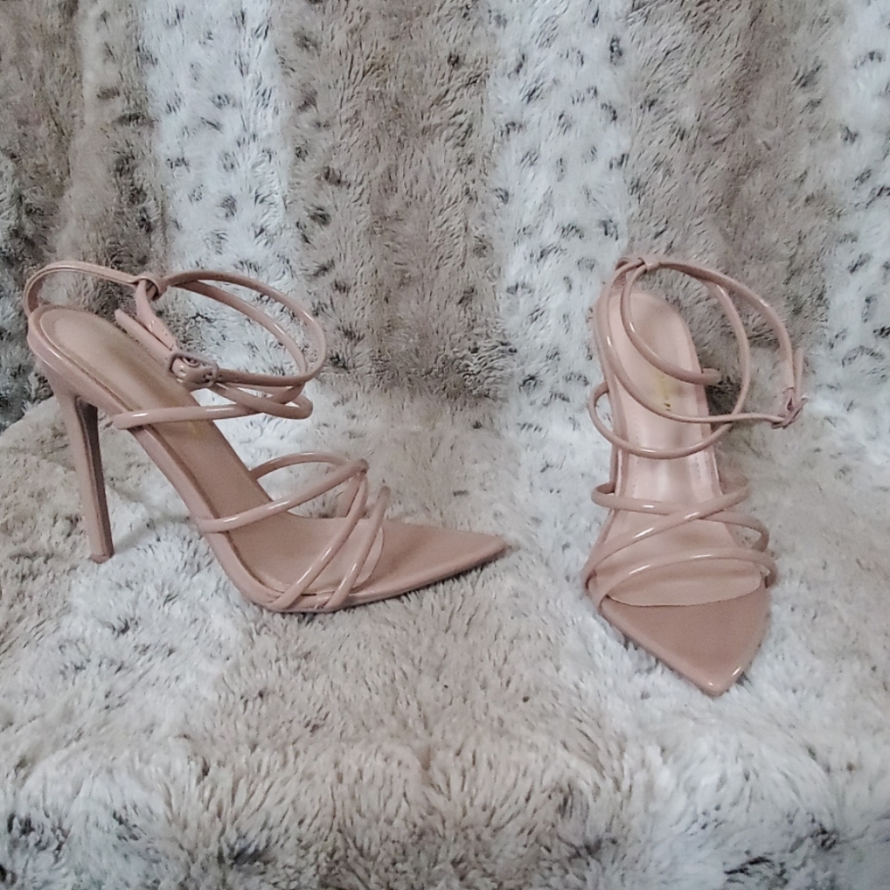 Blush Strappy Stilettos